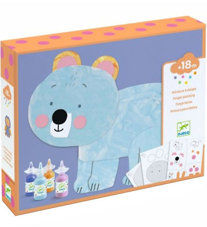 Djeco Kreatives Spielset - Fingerfarbe - Unordentlich Fun