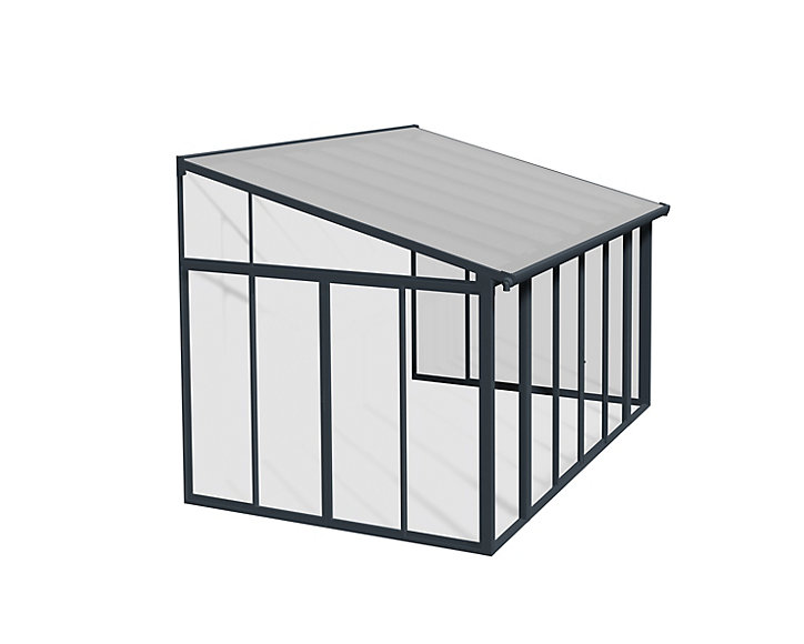 Véranda Canopia SanRemo 2.77 x 4.25m Gris anthracite