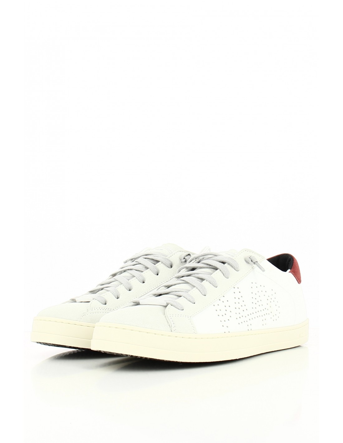 p448 Baskets de ville Homme corjohn blanc/rouge