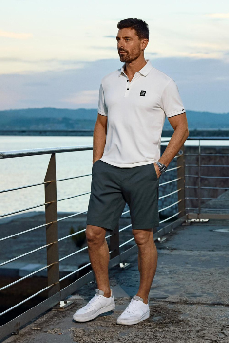 Vanguard witte heren polo
