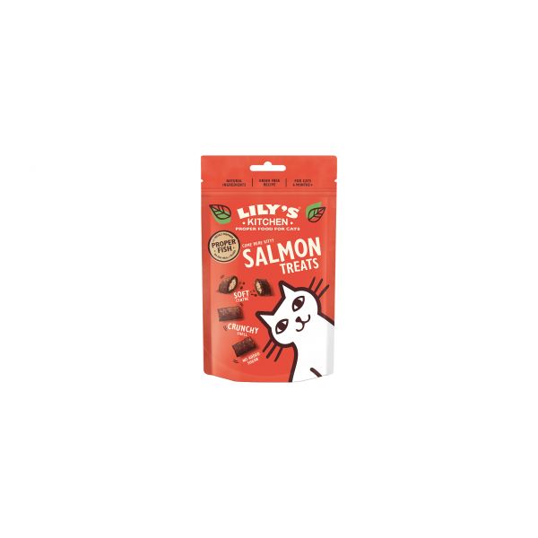 Lily's Kitchen Gato Snack Crocante Salmão 60g