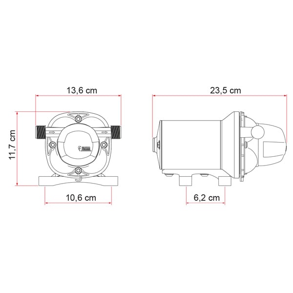 Pompe à eau 12V Aqua 8F 13L FIAMMA