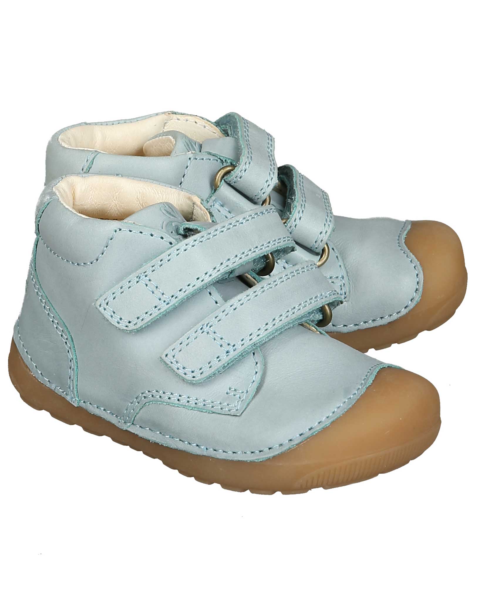 Klett-Lauflernschuhe PETIT VELCRO in jeans mint
