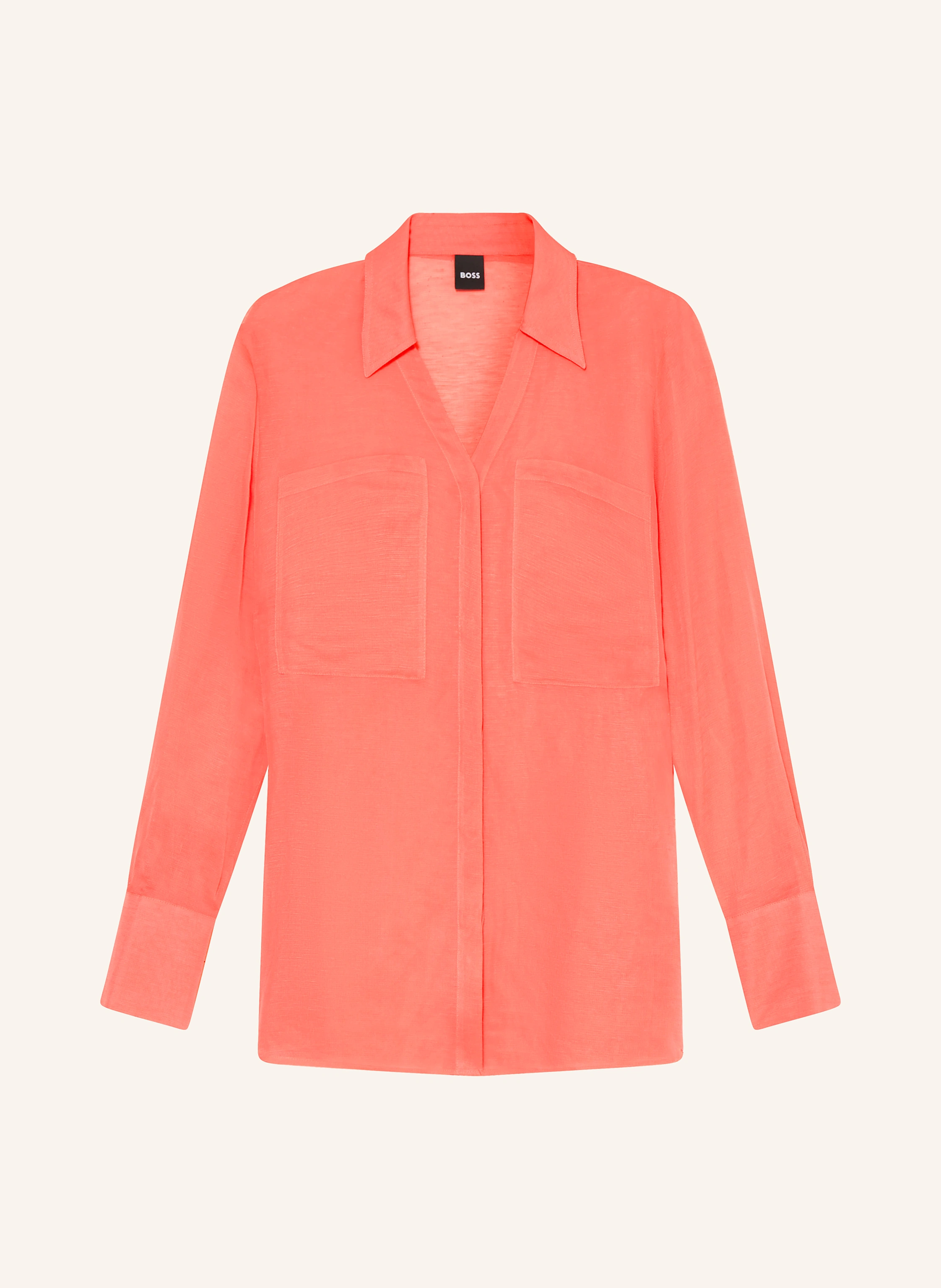 BOSS Bluse BOSALA mit Leinen