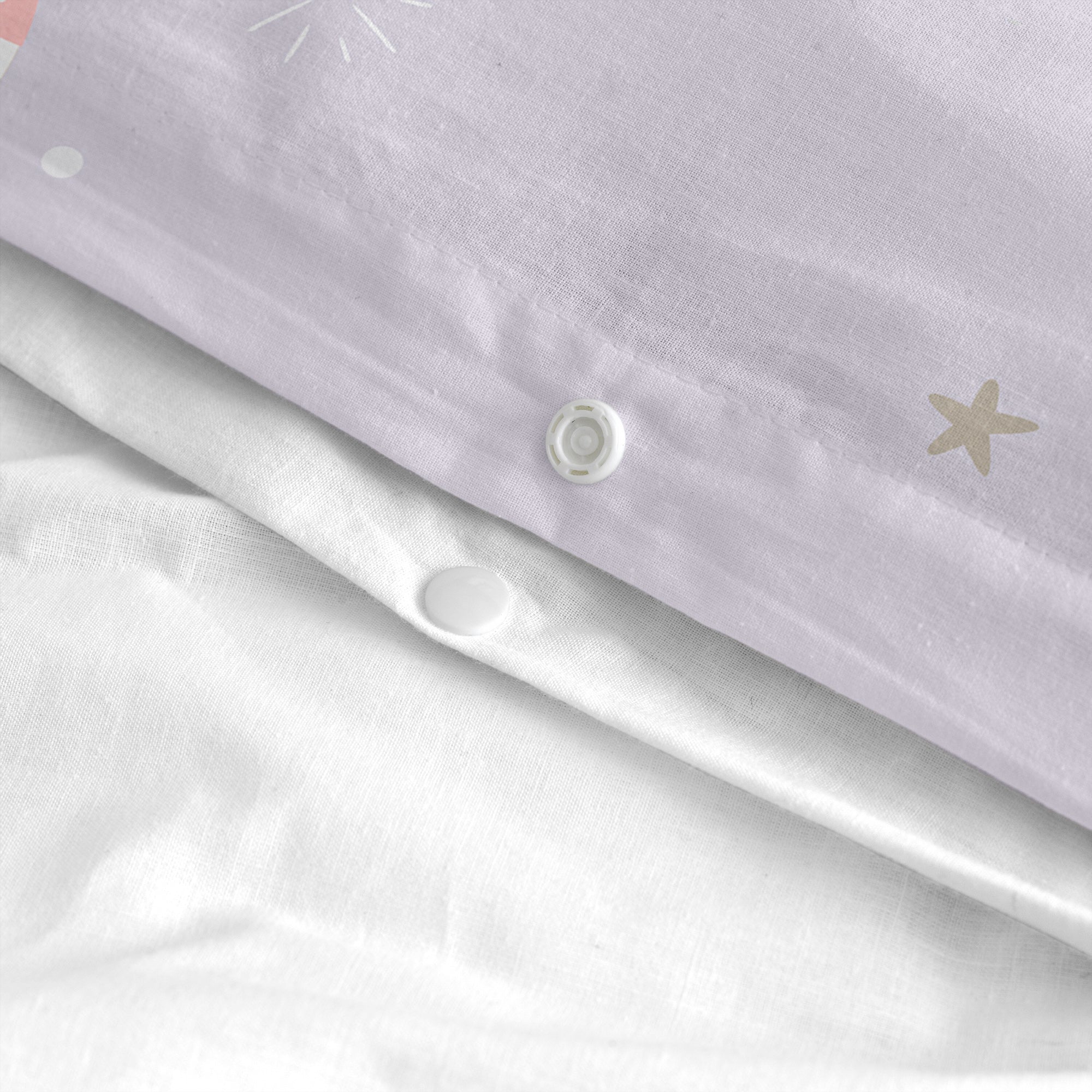 Moons Dekbedovertrek 2-delig 180x220 cm (Bed 105) Moshi Moshi, Veelkleurig, 100% katoen, de kwaliteit van 150 TC
