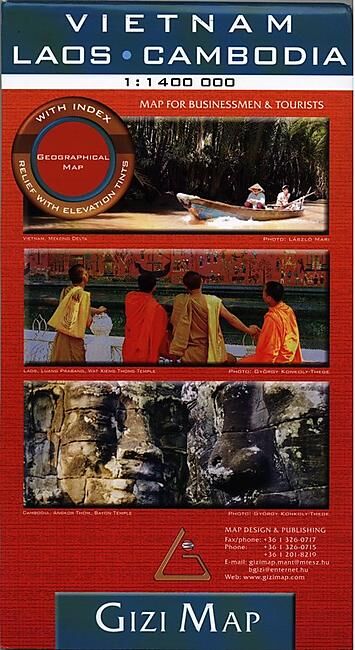 GIZI - VIETNAM LAOS CAMBODGE ECHELLE 1 1 400 000