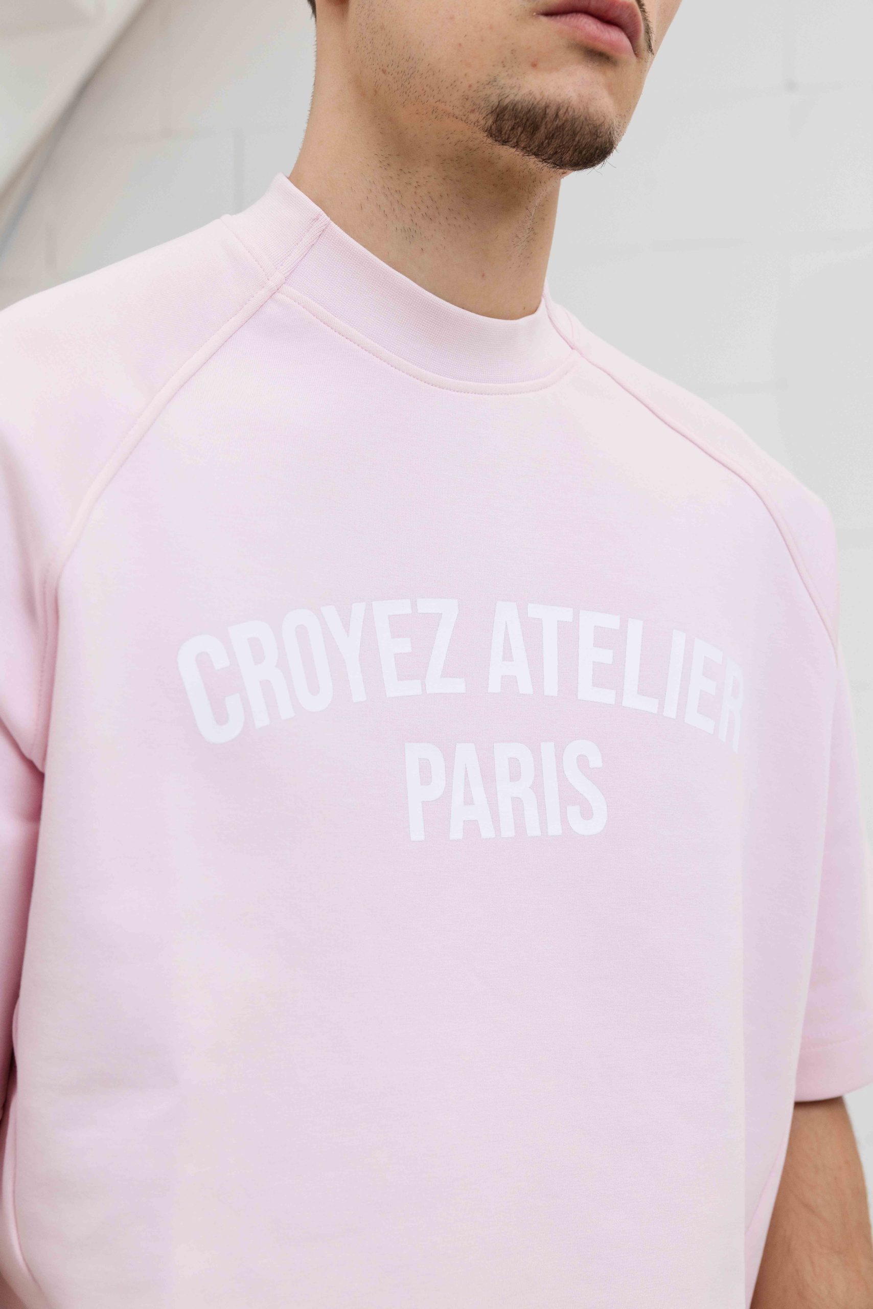 Croyez Raglan T-Shirt Heren Roze
