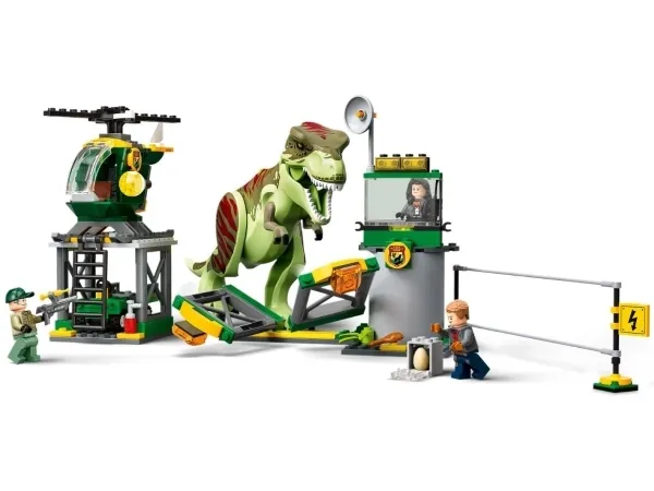 LEGO Jurassic World 76944 T. rex på dinosaurflugt