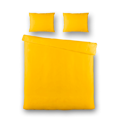 Dekbedovertrek Plain Percale - Okergeel