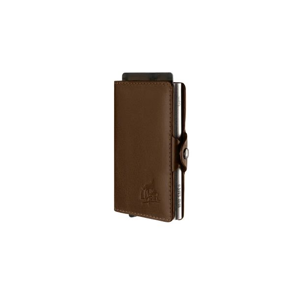 Lupel Porta-cartões em Pele e Alumínio Anti-RFID L680SH Conhac