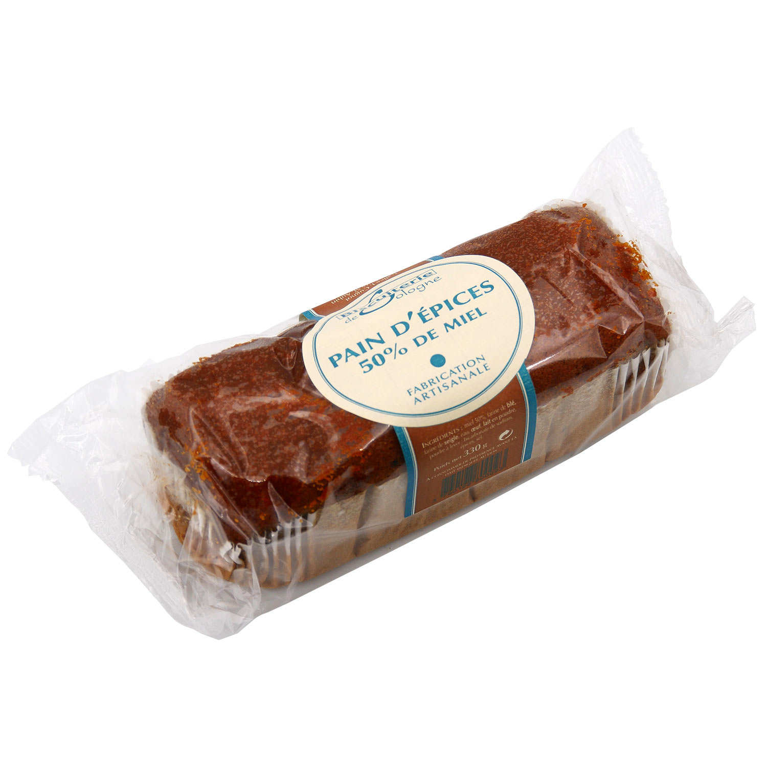 Pain d'épices au miel de Sologne 50%