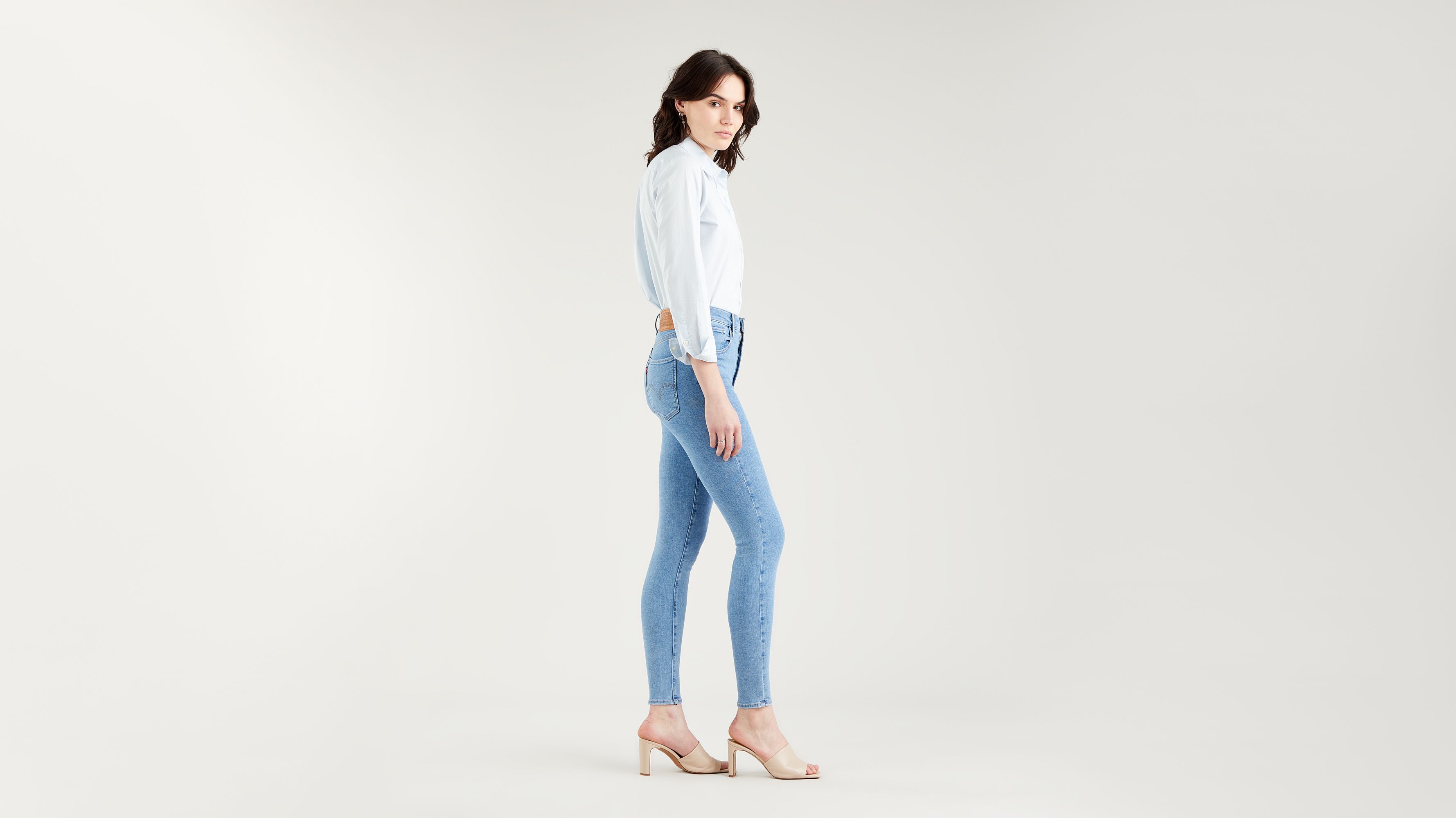 Jean Mile High Super Skinny - Naples Stone - Bleu