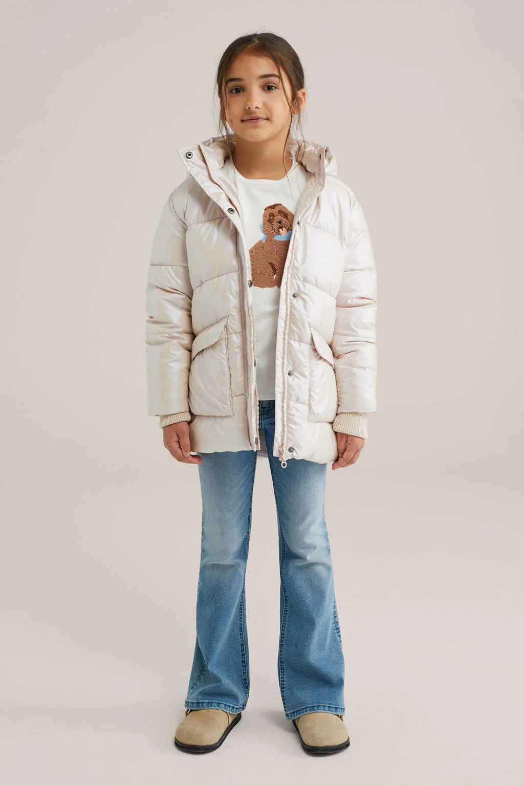 WE Fashion gewatteerde jas ecru