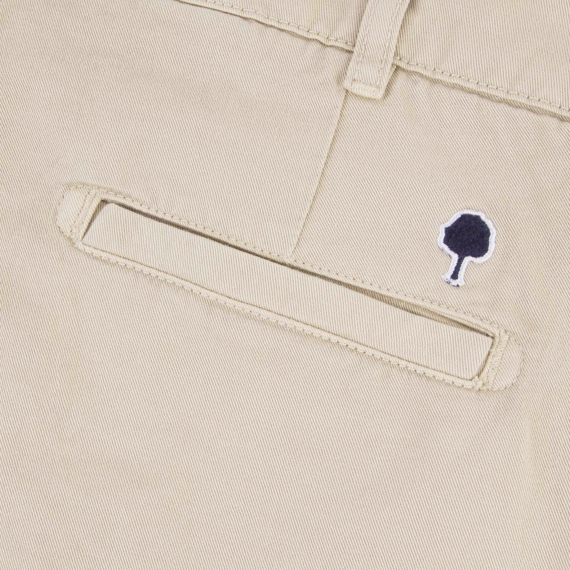 Pantalon beige coupe décontractée coton - modèle rumilly