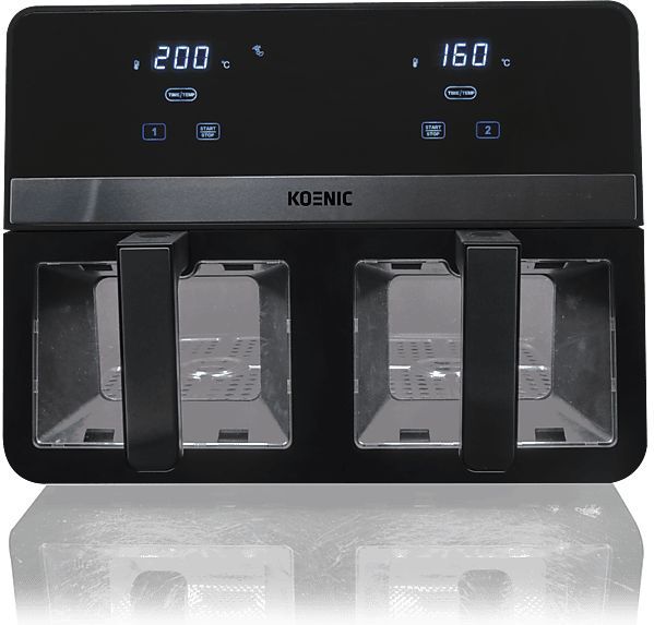 Koenic - KAF 924224 B - Dubbele Airfryer - 9 kilo - 2400 Watt