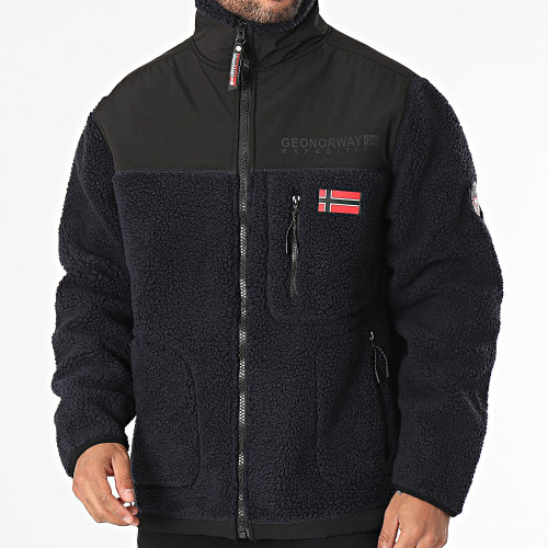 Veste Polaire Zippée Tuvalu Bleu Marine