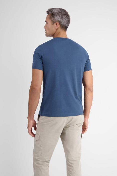 Lerros blauwe heren t-shirt