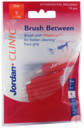 Jordan Clinic Brush Between Brossettes Interdentaires Taille S 10 Pièces