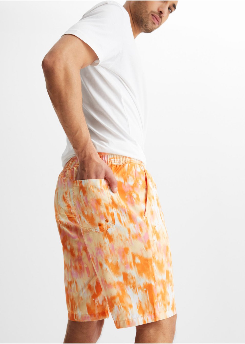 Bermuda de plage en polyester recyclé, Regular Fit