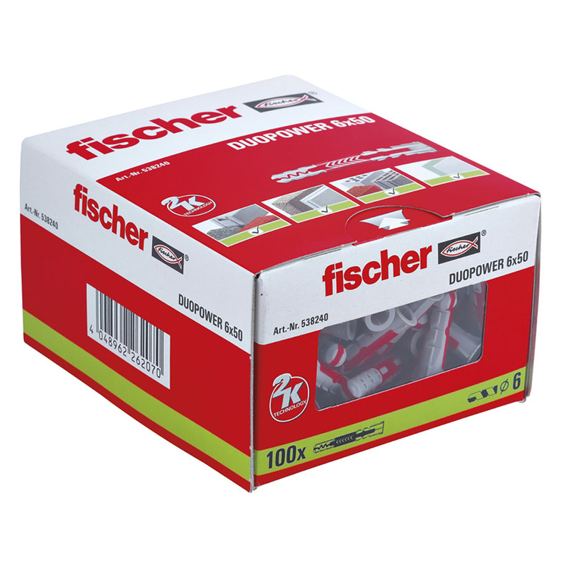 Fischer Duopower pluggen 8x65mm
