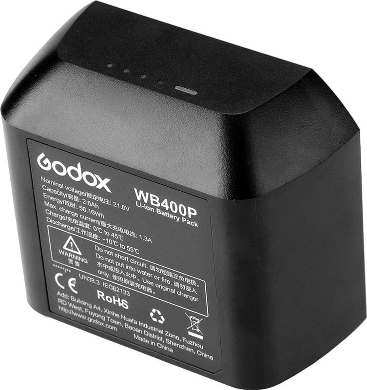 Godox - Lithium Batterij - Voor AD400 Pro - 2600mAh - 21,6 Volt