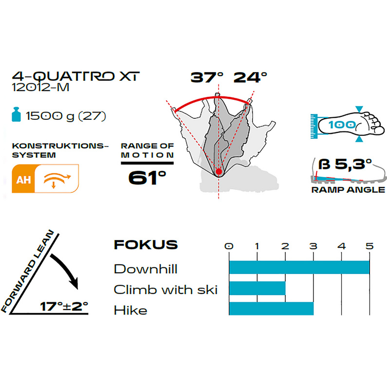 Scarpa Herren 4-Quattro XT Tourenskischuhe
