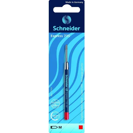 Schneider 77101 Kugelschreibermine 735, M, rot