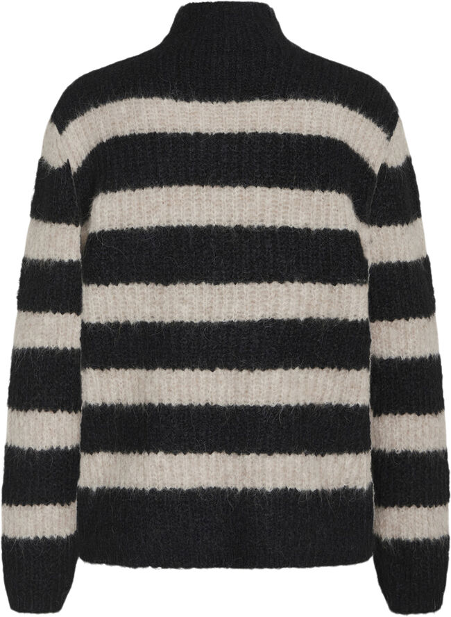 Bruuns Bazaar SyringaBBTika knit Black/beige strip