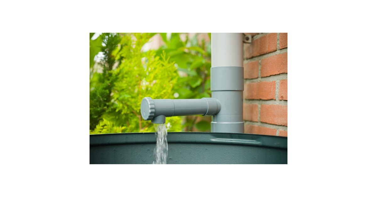 NatureRegentonvulautomaat met instelbare doorvoer waterkraan  (Grijs)