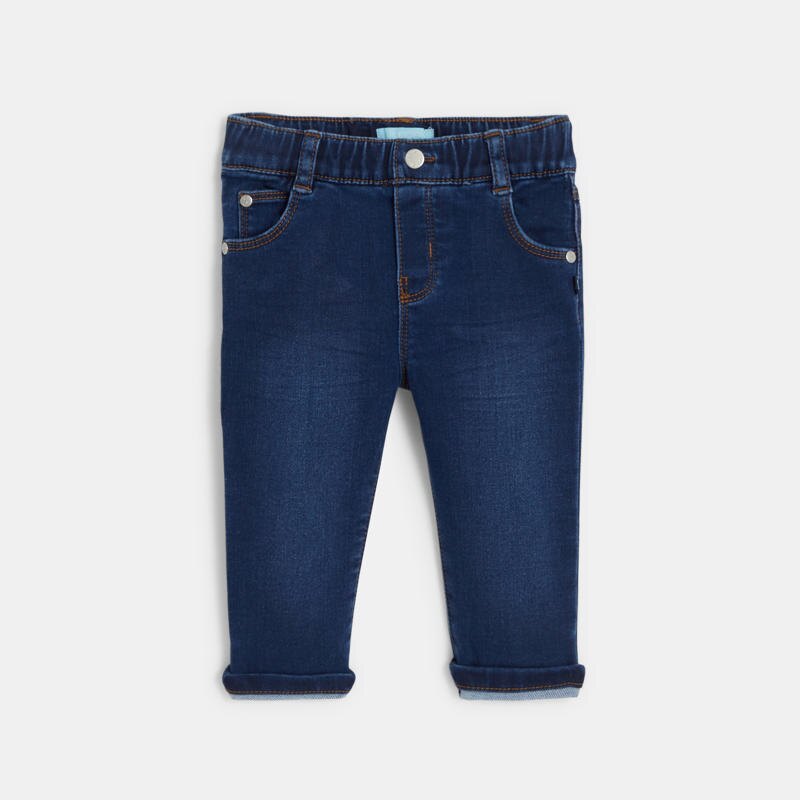 Jean confort ultra stretch enfilable bleu bébé garçon Bleu