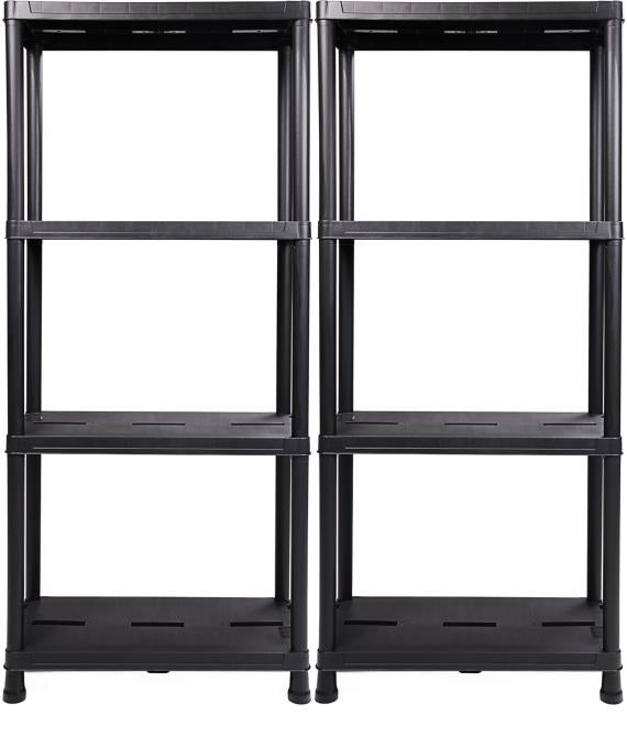 Ondis24 2 x kunststof stellingkast, insteekbare stellingkast, 60 x 30 cm