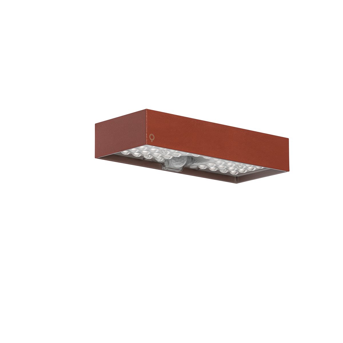 Buiten wandlamp rood met dimlicht en sensor op solar - Kayo