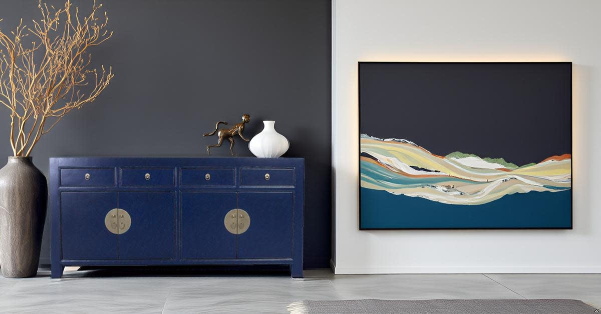 Fine Asianliving Chinees Dressoir Midnight Blauw