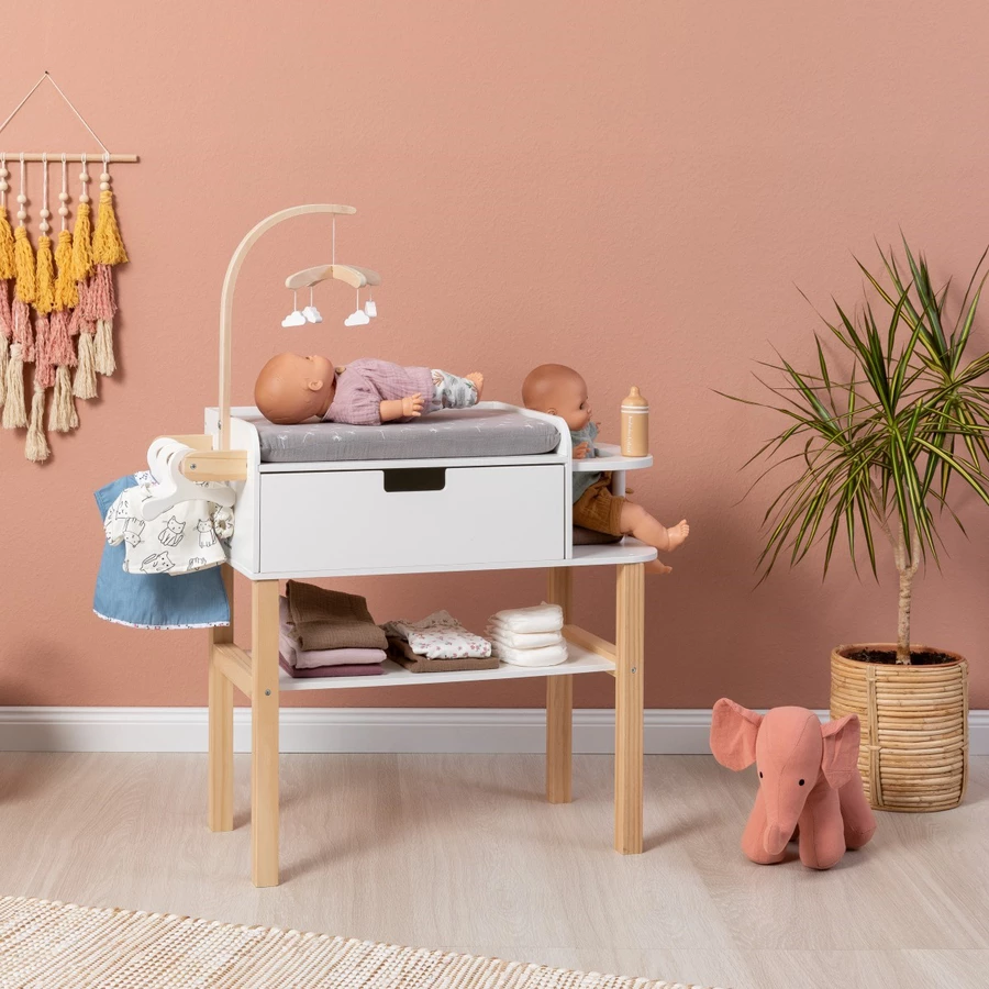MUSTERKIND® Puppen-Wickelkommode Viola, naturweiß