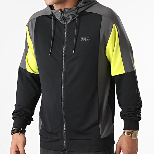 Veste Zippée Capuche 683452 Noir Gris