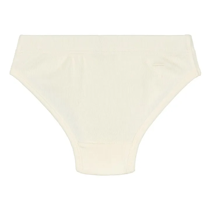 Gray Label Lot de 2 Culottes Coton Bio | Blanc cassé