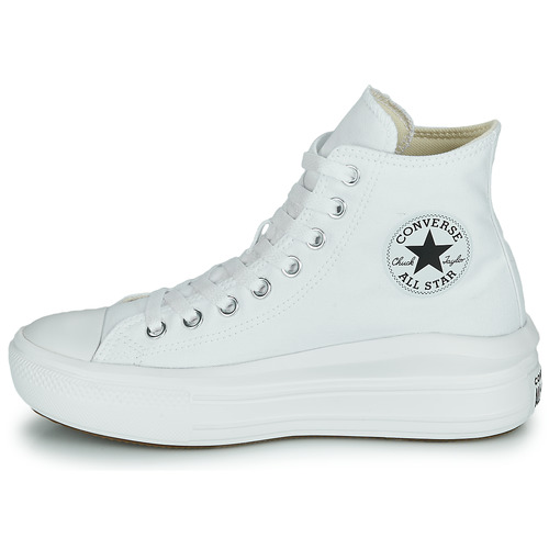 Converse - CHUCK TAYLOR ALL STAR MOVE CANVAS HI - Blanc