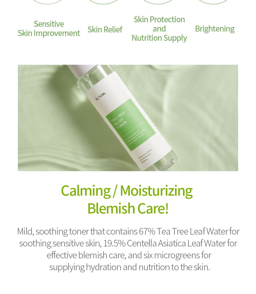 iUNIK - Tea Tree Relief Toner 200ml