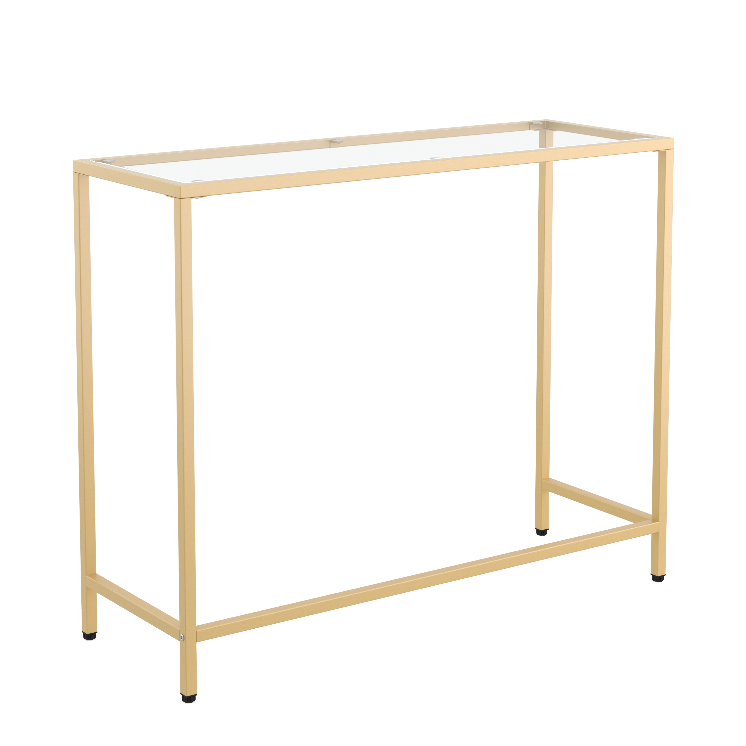 Konsolentisch Glas TYRO 100 x 80 cm gold