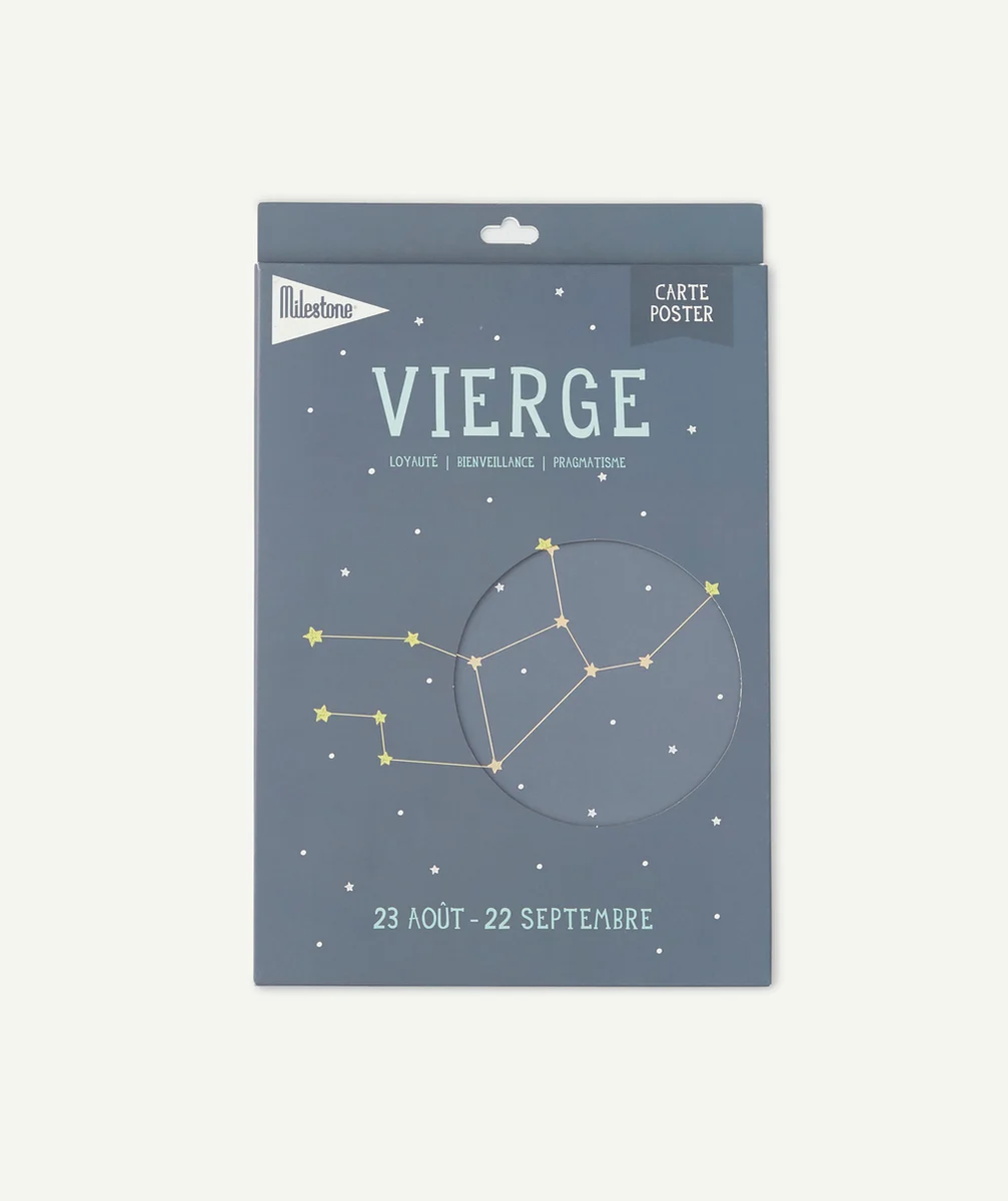 MILESTONECARTE POSTER ZODIAC VIERGE BÉBÉ