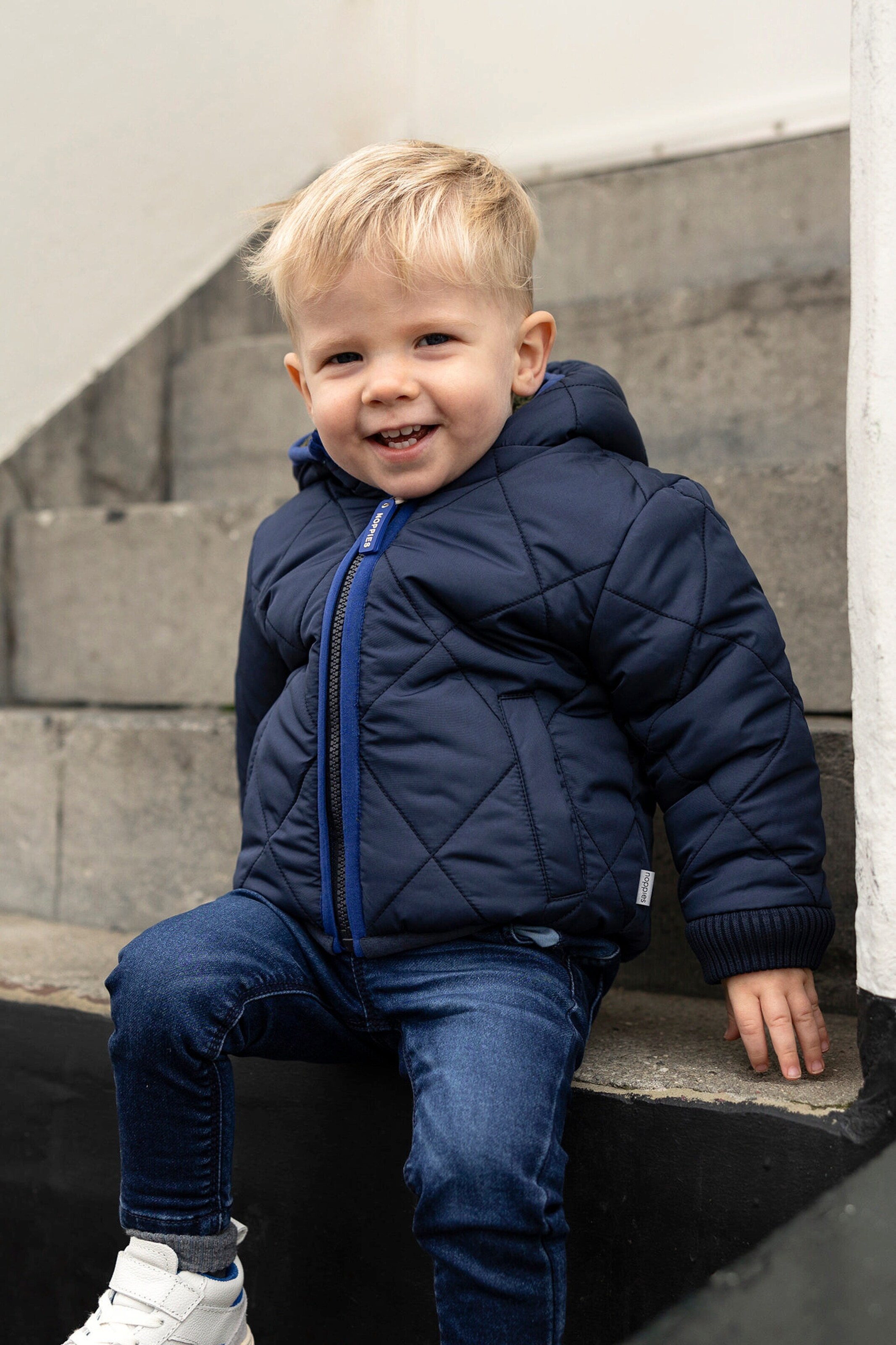 Noppies Baby Winter jacke Gormaz - Reversible Black Iris