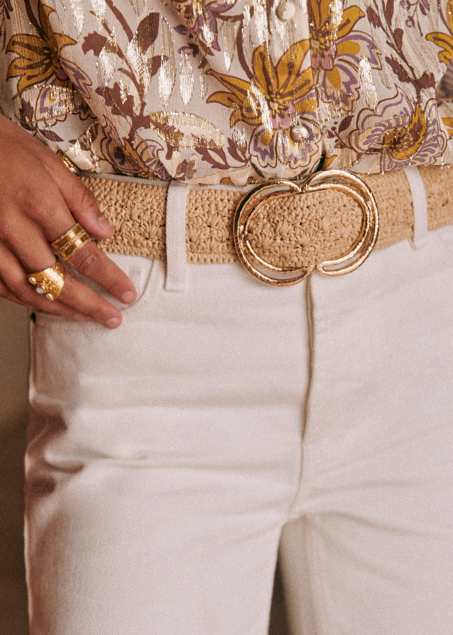 Ceinture Selena - Raphia Naturel - E-SHOP/CEINTURES 5905877