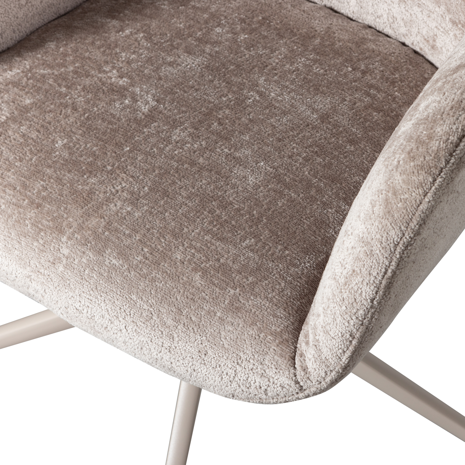 WOOOD Morros Bureaustoel - Polyester - Taupe - 88x57x60
