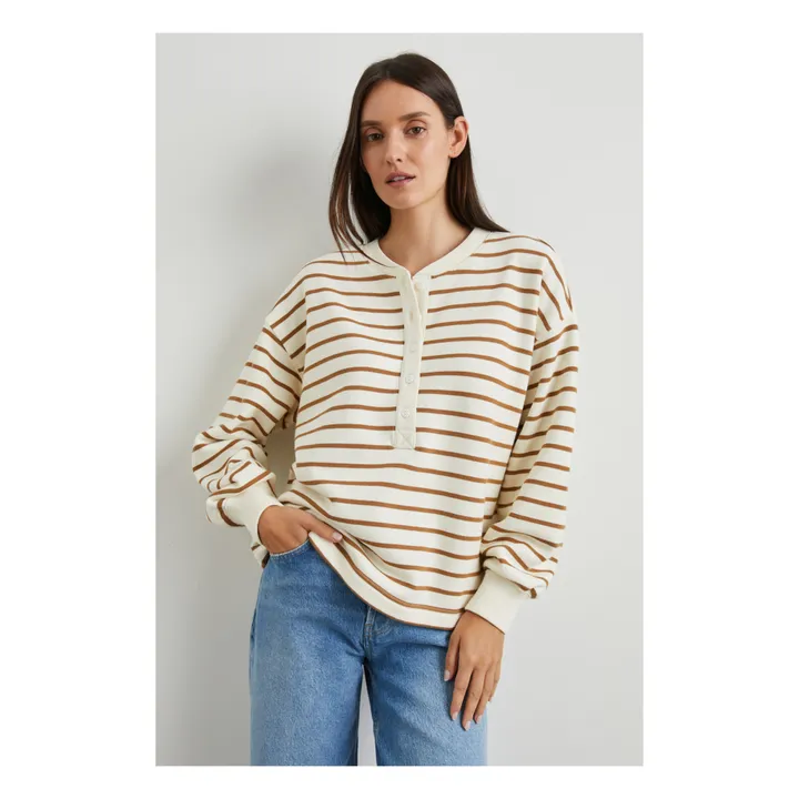 Rails Sweat Joan Rayures | Camel