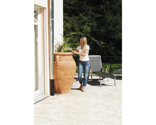 Wandamfora GARANTIA antiek 260 l terracotta