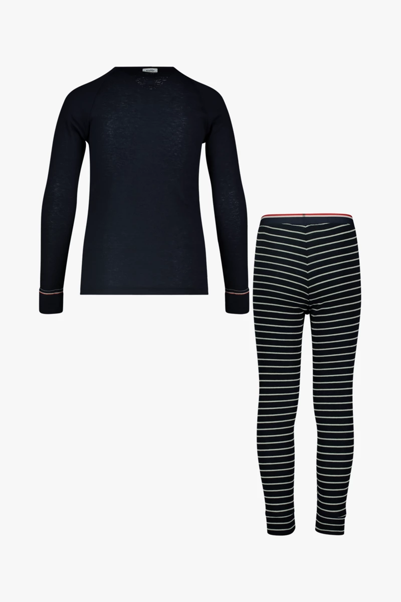 Odlo Active Warm Originals ECO Stripe Kinder Thermo Unterwäsche Set