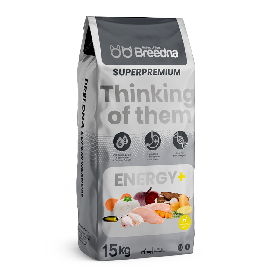Ração para cães Breedna Energy + Super Premium