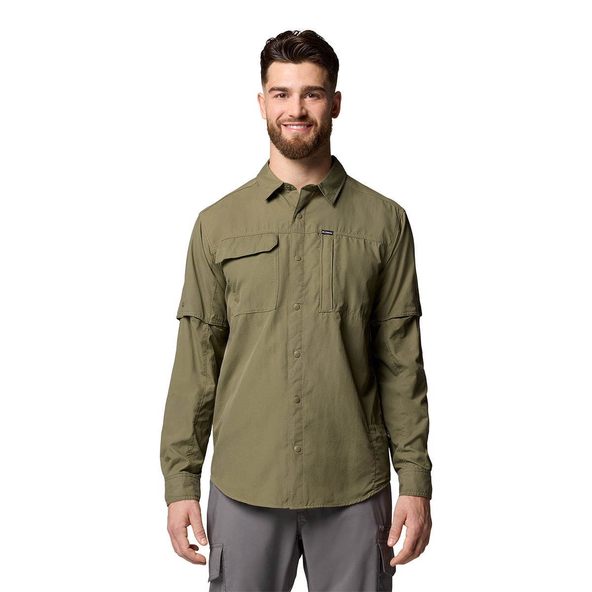 Columbia Skien Valley LS Skjorte, herre (Stone Green)