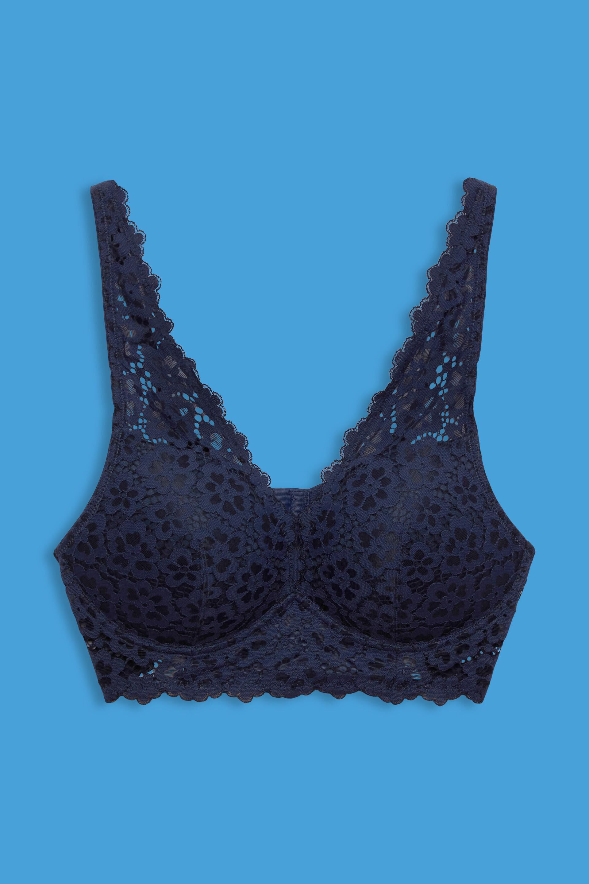 Bralette en dentelle à fleurs