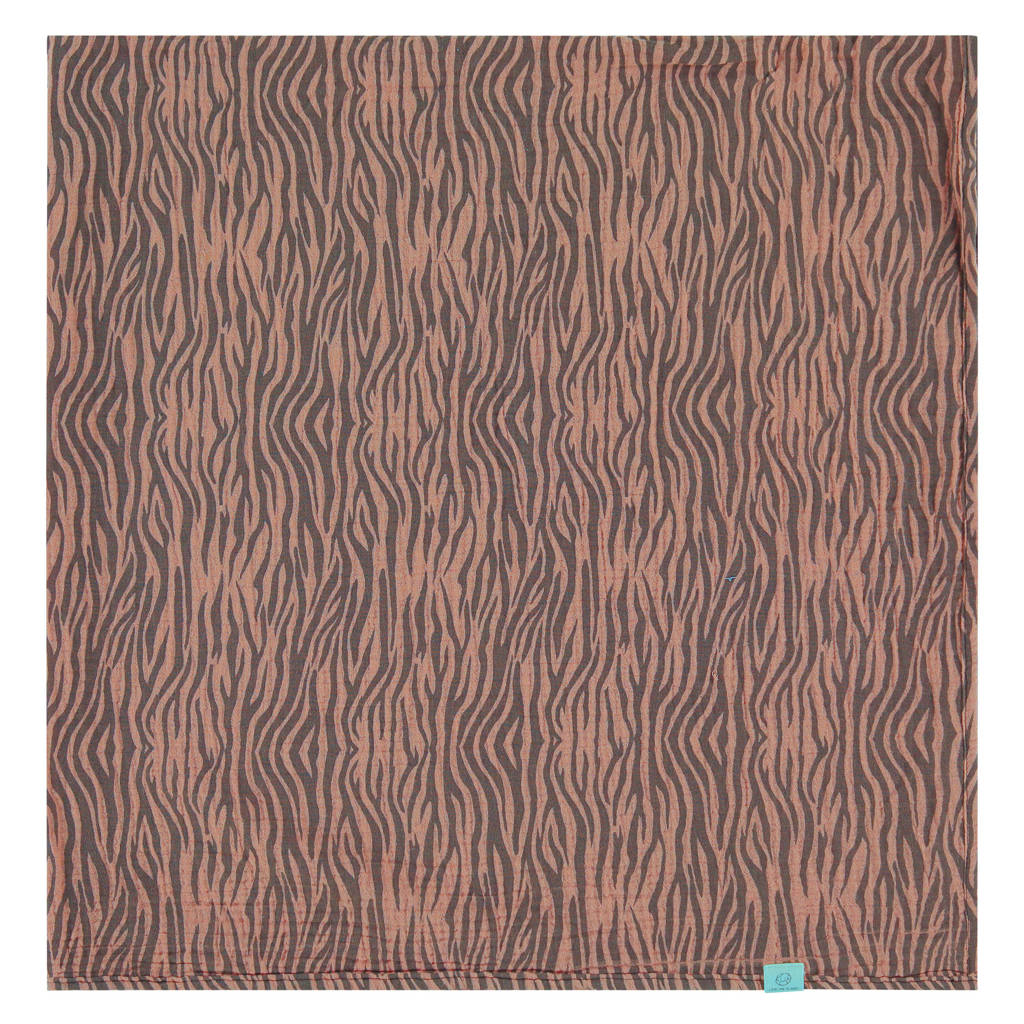 hydrofiele doek 110x110 cm bruin/zwart